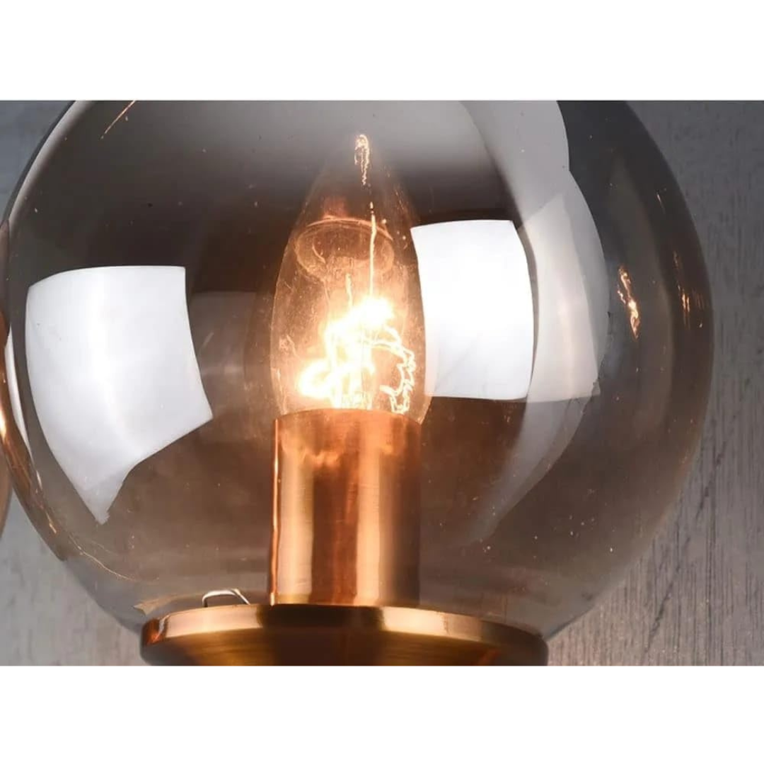 Retro Gold Glass Ball Light Wall Lamp